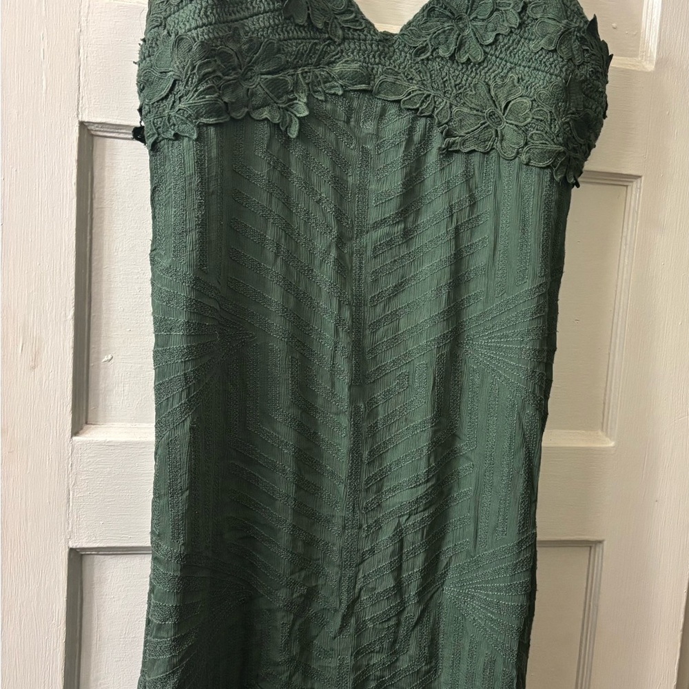 Elegant Green Lace Dress